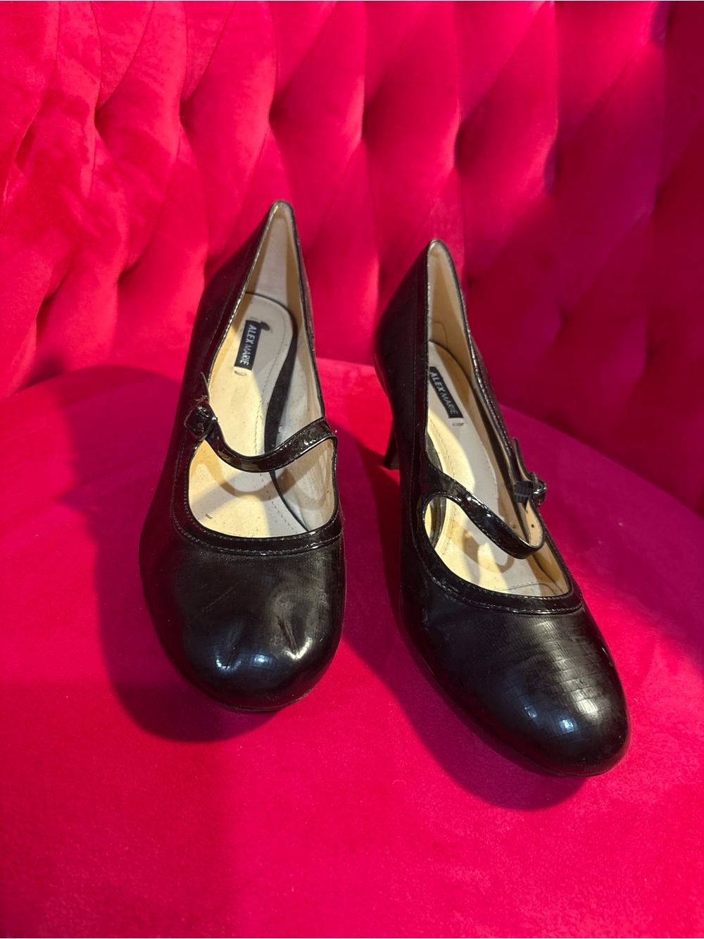 Alex Marie Black Mary Jane Heels